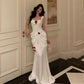 ROSE FLOWER SUSPENDER PLEATED MAXI DRESS         S5280