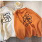 cartoon round neck sweater for women new style long-sleeved sweater trendy    S4876