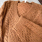 chic soft knitted casual V-neck long-sleeved knitted sweater      S4755