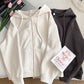 zippered hooded jacket      S4761