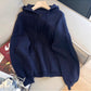 Designed zipper sweater jacket for women knitted cardigan trendy      S4883