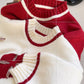 sweet long-sleeved knitted sweater    S4727