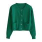 long-sleeved sweaters sweet soft short cardigan jackets    S4748
