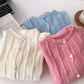 simple solid color sweater knitted cardigan     S4767