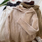 soft solid color comfortable sweater top      S4704