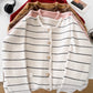 Sweet knitted cardigan round neck sweater jacket    S4728