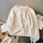 irregular sweater jacket for women winter new style elegant long-sleeved knitted cardigan    S4916