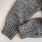 Solid color simple sequined round neck knitted cardigan long-sleeved sweater jacket    S4786