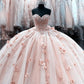 Light Pink Ball Gown Dress For 15th Birthday      S5047