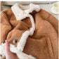 French wool coat for women winter retro warm top trend     S4932