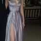 Women's Spaghetti Straps Sequins Sparkly Prom Dress Formal Graduation Evening Dresses       S5174