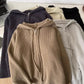 elegant knitted sweater solid color sweater jacket    S4709