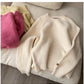 Women's round neck sweater soft long-sleeved sweater trendy     S4870