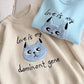 Sweet cute cat embroidery round neck casual long-sleeved sweater      S4787