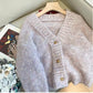 V-neck knitted cardigan for women long-sleeved sweater jacket     S4884