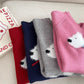 Cartoon round neck sweater soft long-sleeved sweater top     S4690