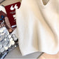 Solid Color Knitted Vest Women's New Sweater Vest     S5014