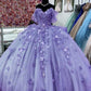 Women's Lavender Purple Ball Gown 15 Dress     S5089