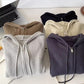 elegant knitted sweater solid color sweater jacket    S4709