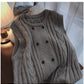 knitted vest for women new sweater cardigan jacket      S5013