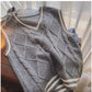 V-neck knitted vest for women new sleeveless vest top      S5024