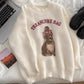 sweet design jacquard round neck knitted top      S4682
