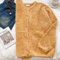 Sweet soft long-sleeved sweater jacket knitted top    S4676