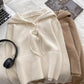 simple solid color knitted sweater top       S4679