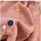 Round neck long-sleeved sweater jacket for women soft knitted cardigan   S4834