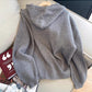 Designed zipper sweater jacket for women knitted cardigan trendy      S4883