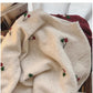 Retro embroidered flower round neck sweater for women long-sleeved sweater    S4805
