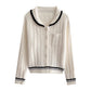 knitted cardigan sweater jacket     S4757