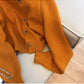 Blue Sweater Jacket Women's Fashionable Short Knitted Cardigan    S4833