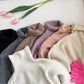 high collar mid-length sweater    S4718