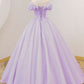 A-Line Off Shoulder Long Prom Dresses, Sweet 16 Dress       S4980