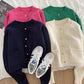 long-sleeved sweaters sweet soft short cardigan jackets    S4748