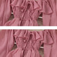 Chic Square Neck Puff Sleeve Chiffon Skirt      S5037