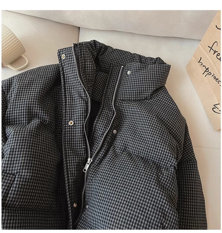 Winter plaid jacket for women new jacket     S4926