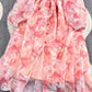 Off-the-shoulder Dress, Chiffon Dress     S4443