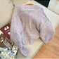 V-neck knitted cardigan for women long-sleeved sweater jacket     S4884
