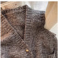 Retro V-neck knitted vest for women 2024 new style outer wear sleeveless vest jacket trendy     S5026