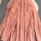 strapless Dress, Backless A Line Irregular Chiffon Dress    S4444