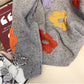 Sweet flower embroidered round neck sweater jacket for women    S4917