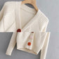 Sweater Simple Cardigan Long Sleeve Sweater     S4380