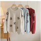embroidered round neck sweater for women        S4825