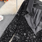 fashion mid-length sequined suit jacket two-piece sexy dress    S4022