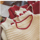 Fashionable embroidered round neck sweater for women      S4887