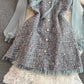 long-sleeved A-line dress       S4200