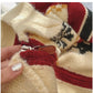 Christmas jacquard long-sleeved sweater jacket for women knitted cardigan    S4846