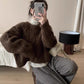 round neck thick outer sweater for women     S5057